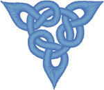 Triangular Celtic Knot Embroidery Design