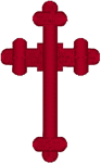 Budded Cross Embroidery Design