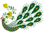 Matyo Folk Art Peacock Embroidery Design