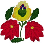 Matyo Folk Art Flowers Embroidery Design