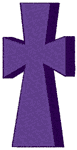 Religious Machine Embroidery Designs: Medieval Style Cross