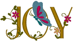 Machine Embroidery Designs: Joy