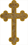 Religious Machine Embroidery Designs: Budded Cross Applique