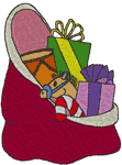 Santa's Toy Bag Embroidery Design