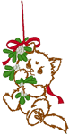 Saved by the Mistletoe Embroidery Design