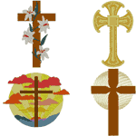 Christian Crosses Set #1 Embroidery Design