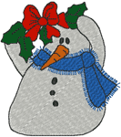 Machine Embroidery Designs: Hiding Under the Holly