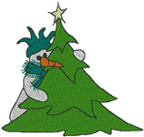 Machine Embroidery Designs: Christmas Tree Hug