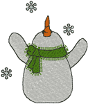 Let it Snow Embroidery Design