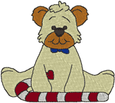 Machine Embroidery Designs: Peppermint Teddie 4