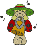 Machine Embroidery Designs: Christmas Bug Babe 1