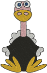 Machine Embroidery Designs: Littlebit: Ollie the Ostrich
