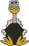 Machine Embroidery Designs: Minibit: Ollie the Ostrich