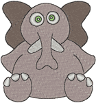Machine Embroidery Designs: Littlebit: Obi the Elephant