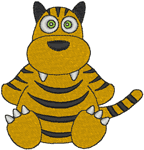 Machine Embroidery Designs: Littlebits: Timba the Tiger