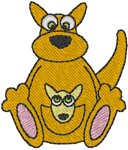 Machine Embroidery Designs: Minibits: Matilda & Frank Kangaroos