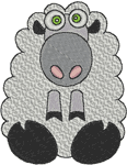 Machine Embroidery Designs: Littlebit: Floyd the Sheep