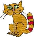 Machine Embroidery Designs: Minibits: Pablo the Kitten