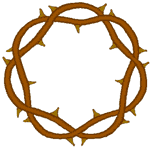 Crown of Thorns #2 Embroidery Design