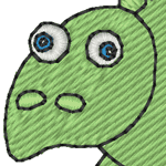 Minibits: Baby Dinosaurs Embroidery Design