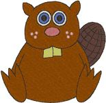 Machine Embroidery Designs: Littlebits: Bucky the Beaver