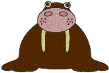 Machine Embroidery Designs: Littlebits: Leonardo the Walrus