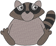 Machine Embroidery Designs: Littlebits: Zorro the Raccoon