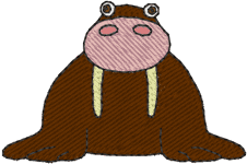 Machine Embroidery Designs: Minibits: Leonardo the Walrus