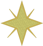 Machine Embroidery Design: The Star of Bethlehem