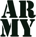 Army Font Alphabet Embroidery Design
