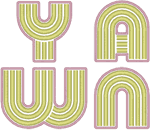 Dreamland Font 2-Color Alphabet Embroidery Design