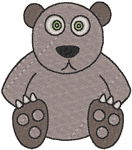 Littlebit: Teddy Embroidery Design