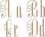 Cross Stitch Festival Alphabet Embroidery Design