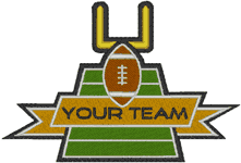Machine Embroidery Designs: Football Emblem 3