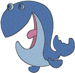 Jubilant Wilbur the Whale Embroidery Design