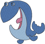 Machine Embroidery Designs: Wilbur the Whale 4