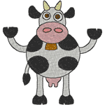 Helga the Holstein Embroidery Design