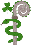 St. Patrick Symbol Embroidery Design