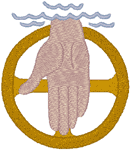 Hand of God, The Creator Embroidery Design