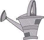 Watering Can Embroidery Design