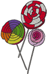 Lollipops Embroidery Design