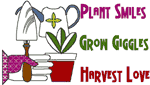 Plant Smiles Embroidery Design