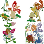 Rebekka's Woodland Fairies Embroidery Design