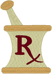 Mortar & Pestle Embroidery Design