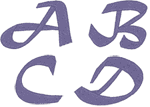 Matura Monogram Alphabet Embroidery Design
