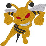 Fightin' Hornet Embroidery Design