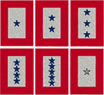 Blue & Gold Star Service Banners Embroidery Design