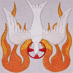 Holy Spirit with Blended Flame