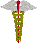 Caduceus #1 Embroidery Design