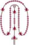 Machine Embroidery Designs: Country Flower Rosary